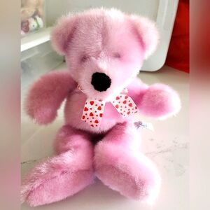 Vintage Pink Stuffed Animal